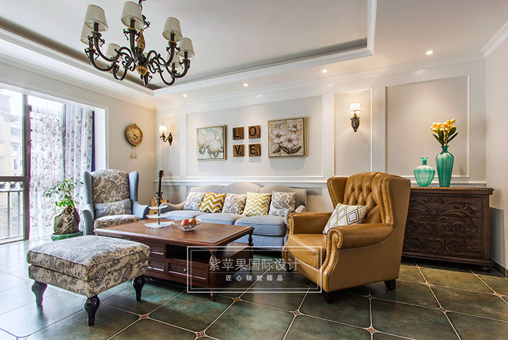 美式客廳裝修實(shí)景圖